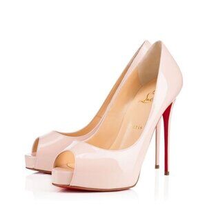 Christian Louboutin New Very Privé 120 Open Toe Pump Shoes EU 40.5 /US 10.5 NEW